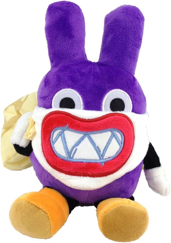 Super mario bros u nabbit purple rabbit plush toy inches buy online at best price in u