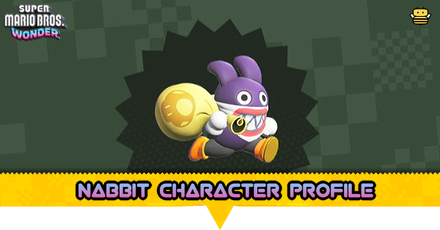 Nabbit character profile super mario wonderï