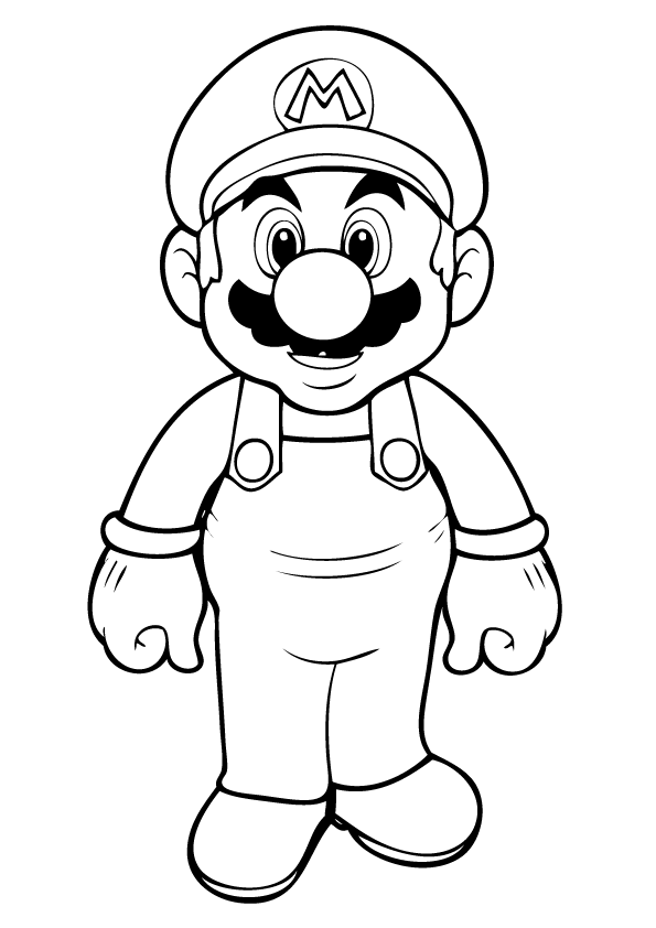 Free printable mario coloring pages for kids