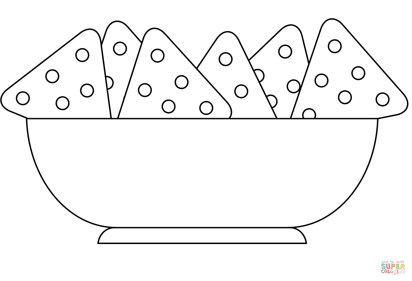 Nachos coloring page free printable coloring pages