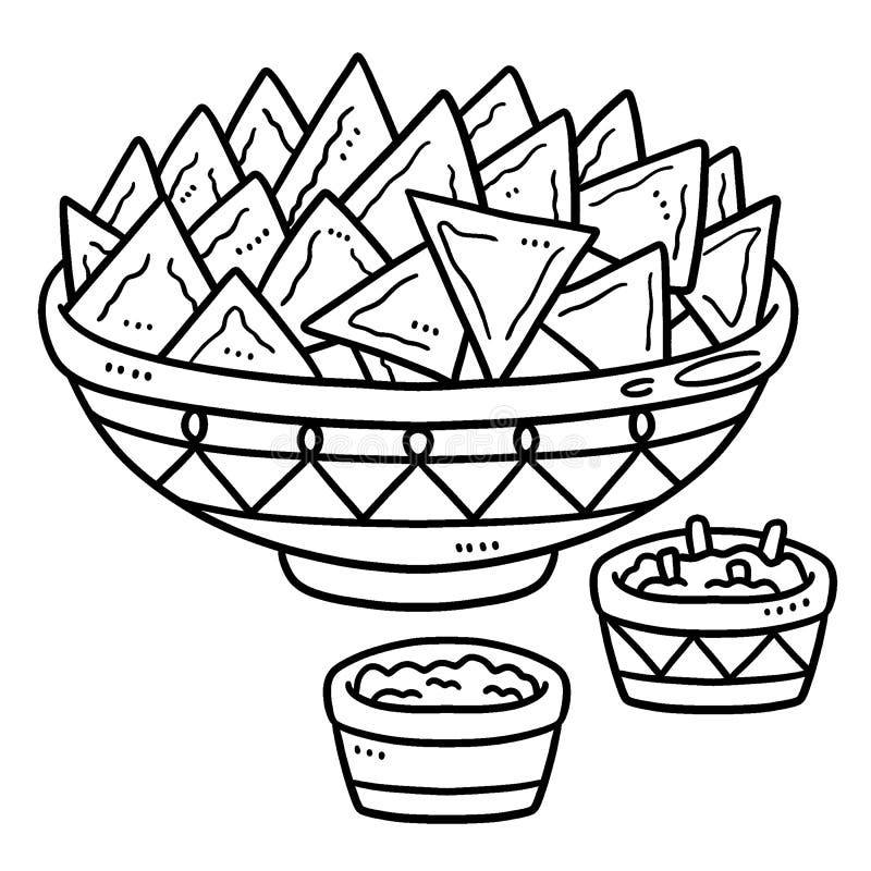 Coloring nachos stock illustrations â coloring nachos stock illustrations vectors clipart