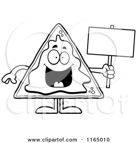 Cartoon of cheesy nachos