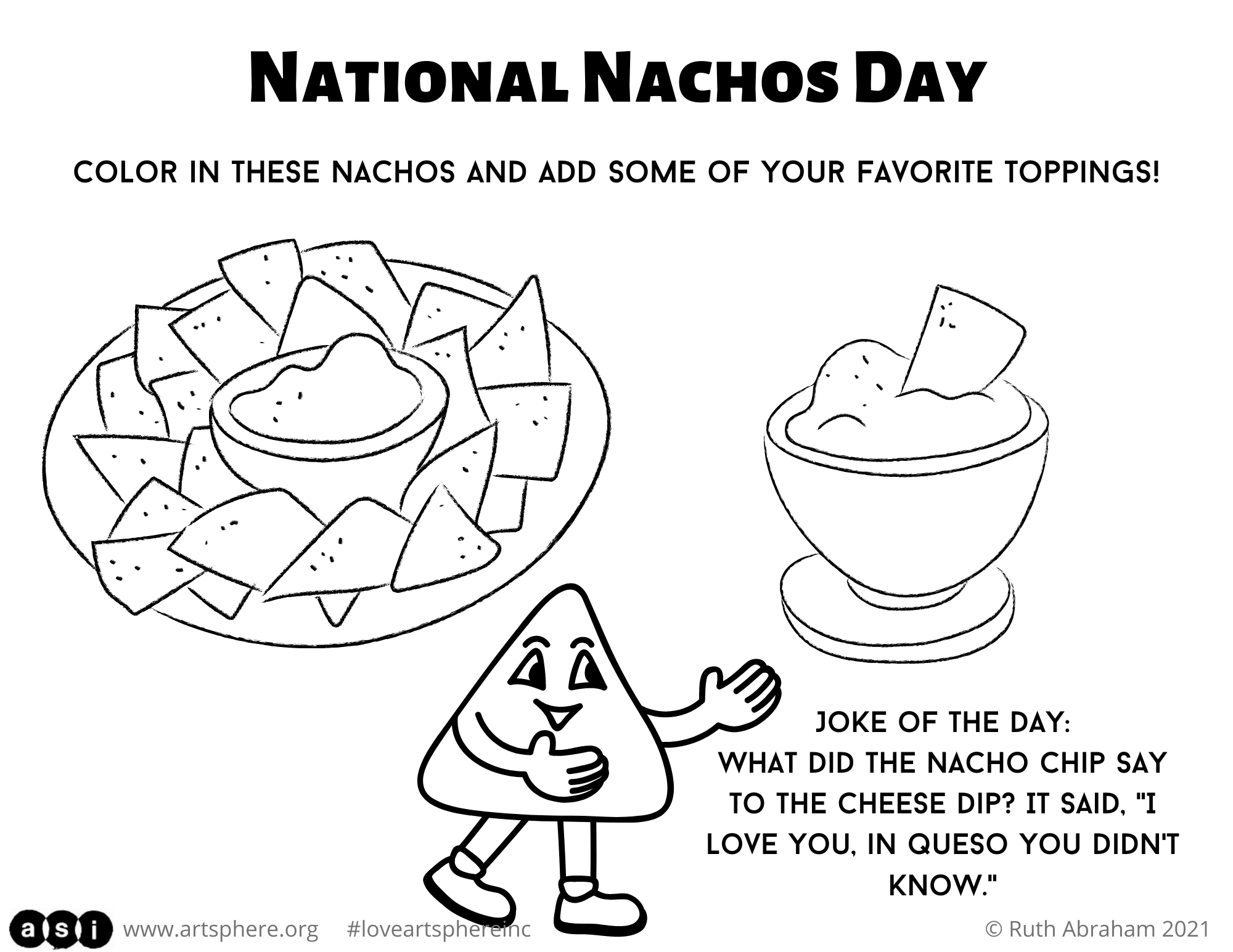 National nachos day art sphere inc