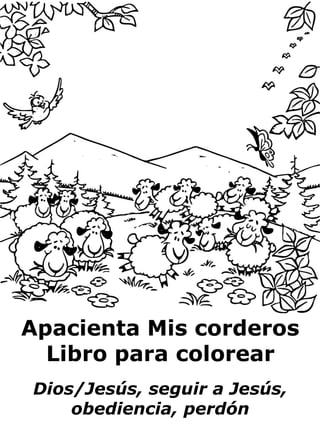 Apacienta mis corderos libro para colorear