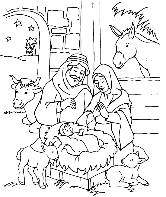 Christmas coloring sheet pesebres para colorear nacimiento para colorear dibujos navideãos a color