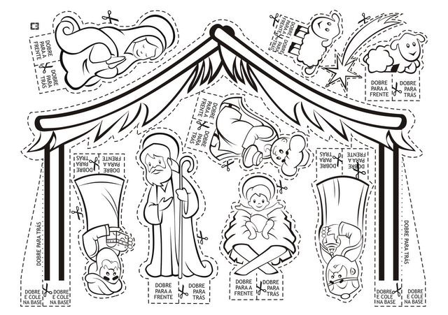 Free printable nativity for the kids to color pebr para colorear nacimiento para colorear adviento y navidad