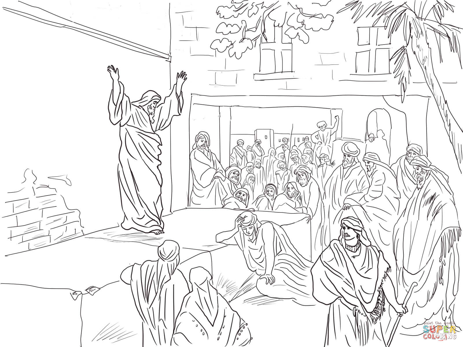 Prophet micah exhorts the israelites to repent coloring page free printable coloring pages