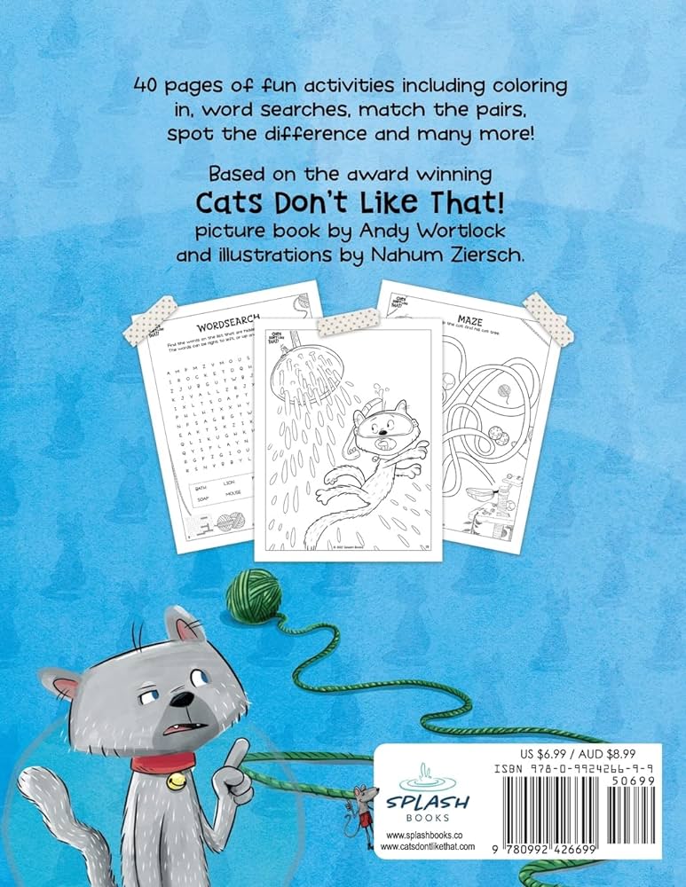 Cats dont like that activity book wortlock andy ziersch nahum books