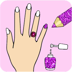 Fashion nail coloring pages