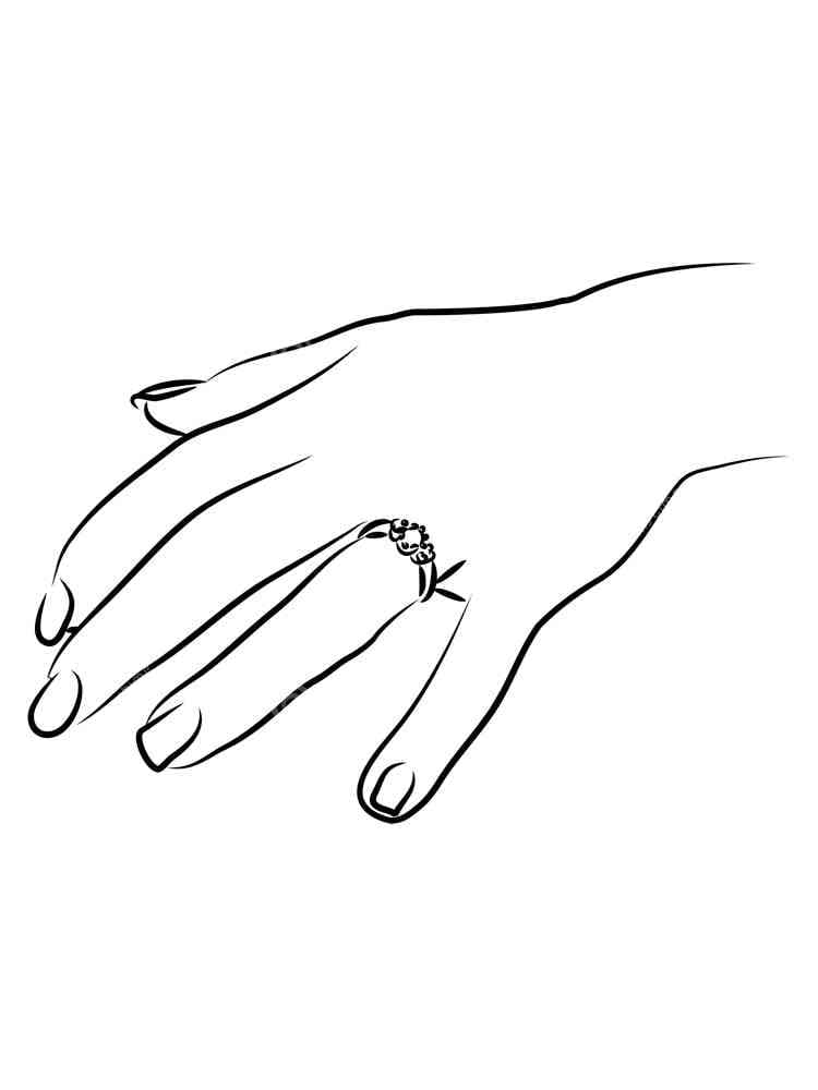 A nail coloring page