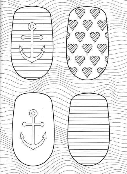 The nail art colouring book â