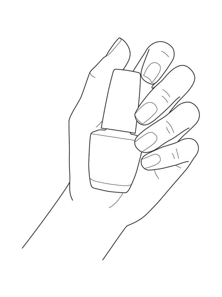 Nail coloring pages