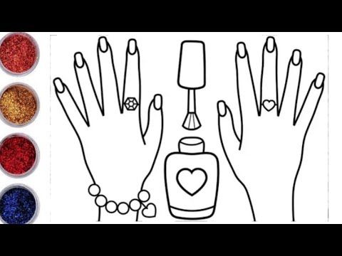 How to draw nail polish for kids nail polish drawing nail polish coloring pages for kids kids nail polish coloring pages for kids nails for kids