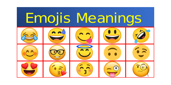 A list of mon emoji meanings