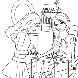 Barbie coloring pages printable for free download