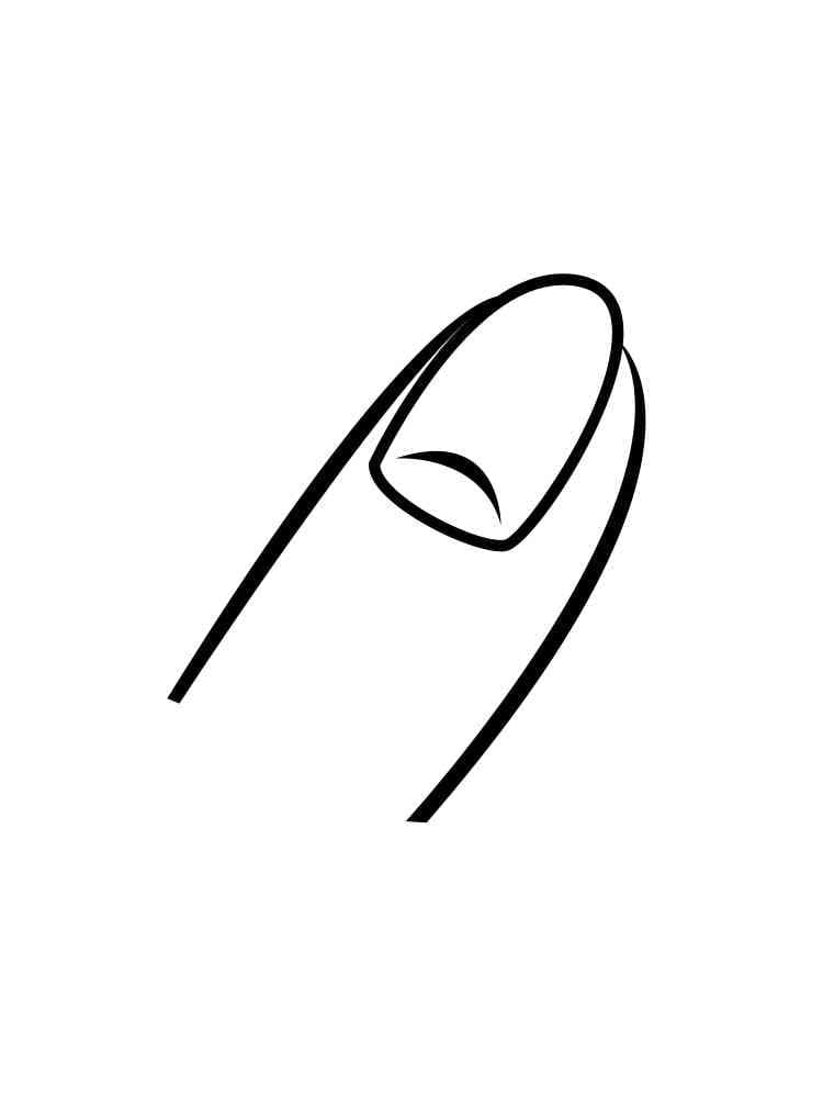 Normal nails coloring page