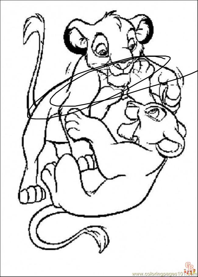 Printable simba coloring pages free for kids and adults