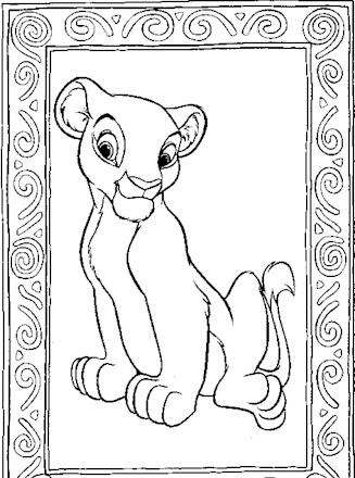 Lion king coloring page