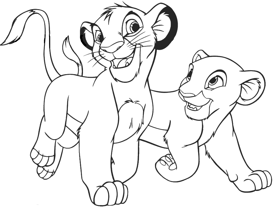 Lion king pages â printable pages