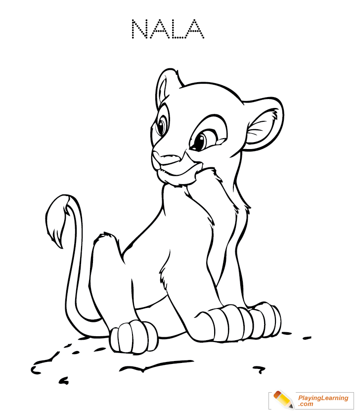 The lion king nala coloring page free the lion king nala coloring page