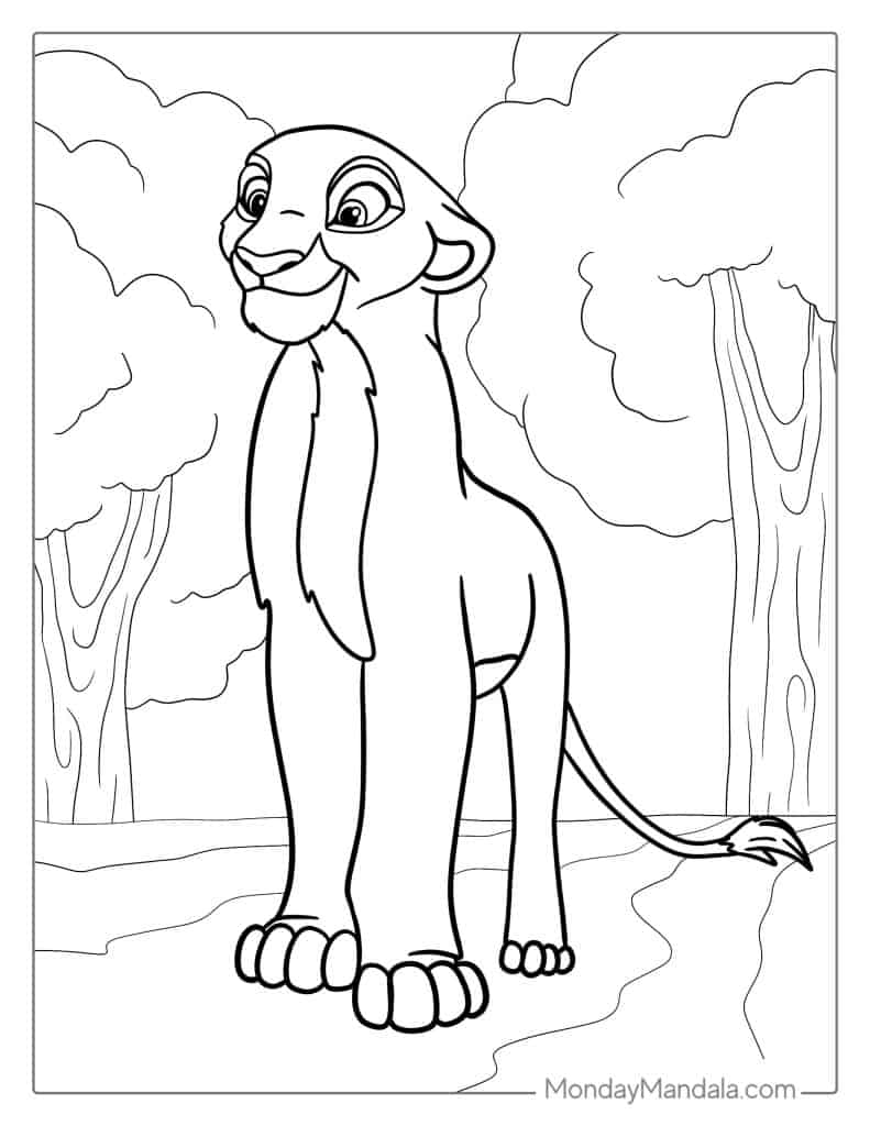 Lion king coloring pages free pdf printables