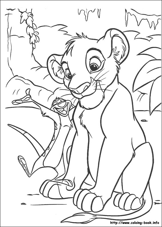 The lion king coloring picture