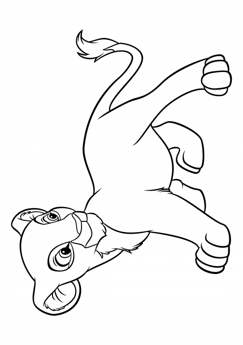 Lion cub nala coloring pages the lion king coloring pages