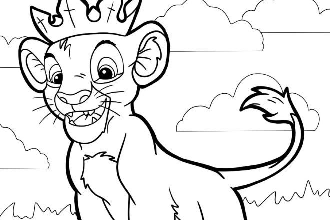 Lion king coloring drawing pages for kids for freelancer gulzaman gulzaman â