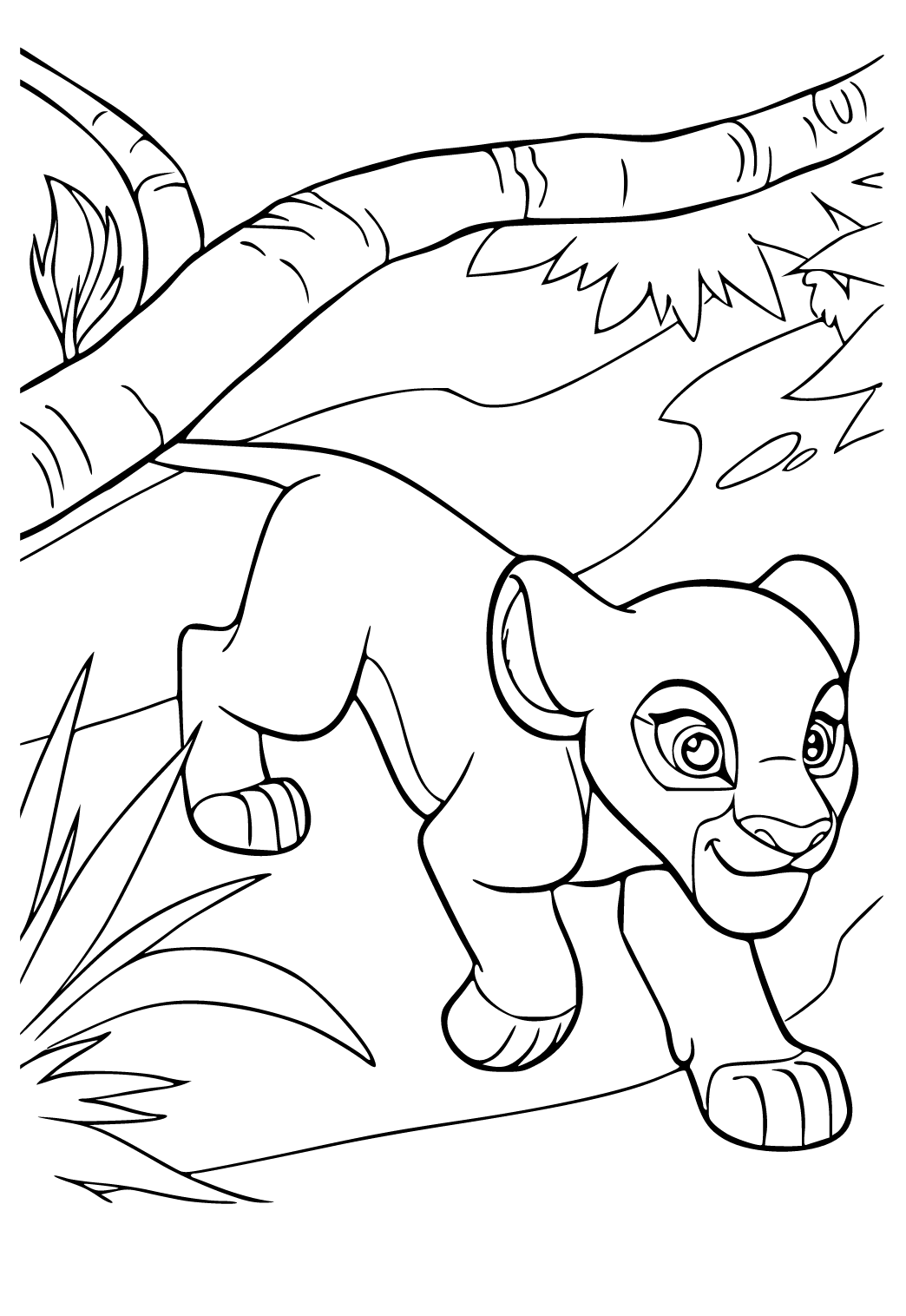 Free printable lion guard jungle coloring page for adults and kids