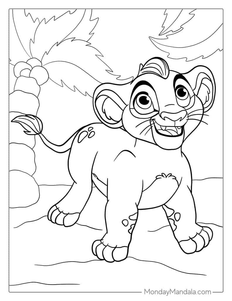 Lion coloring pages free pdf printables