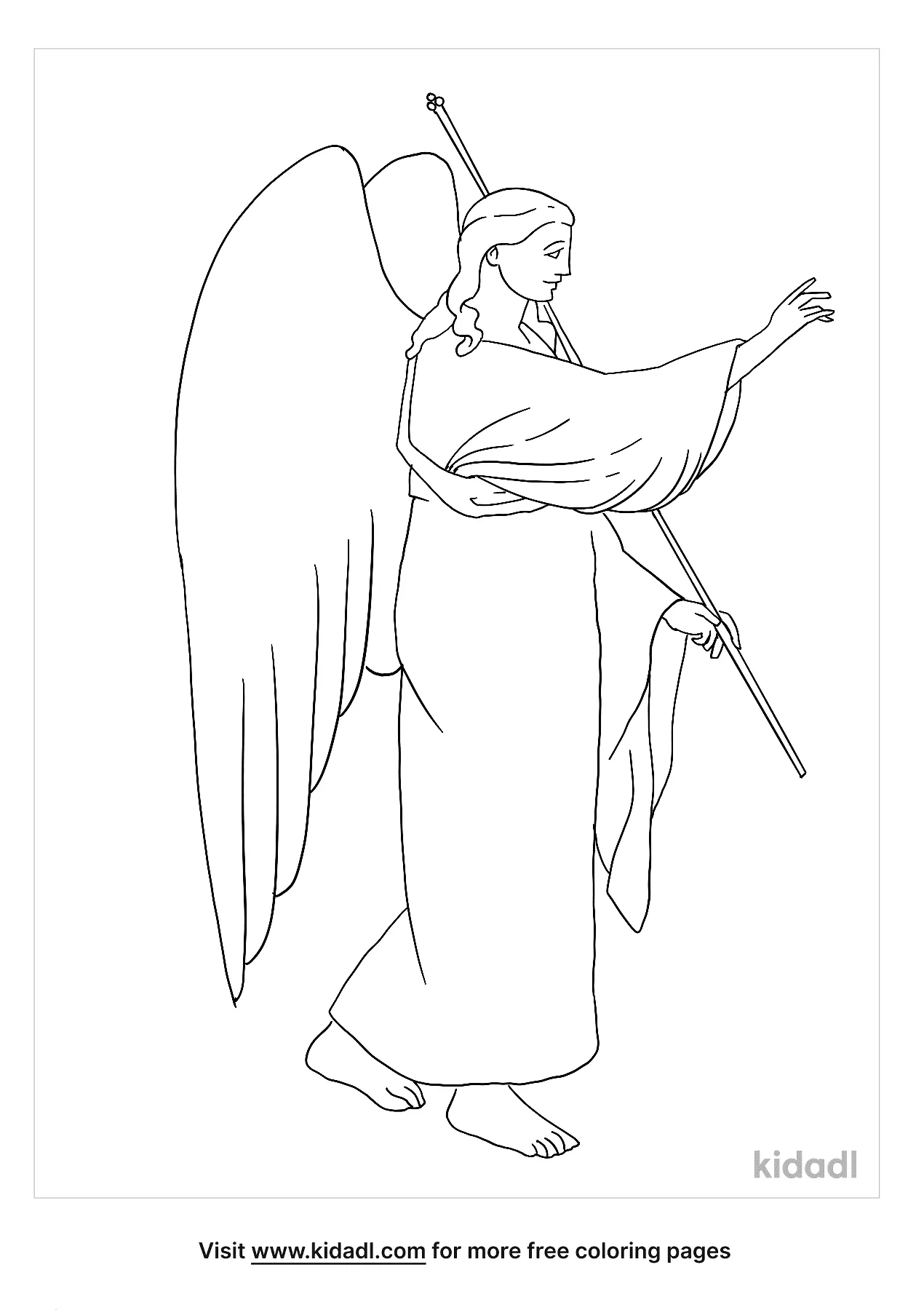 Free archangel coloring page coloring page printables