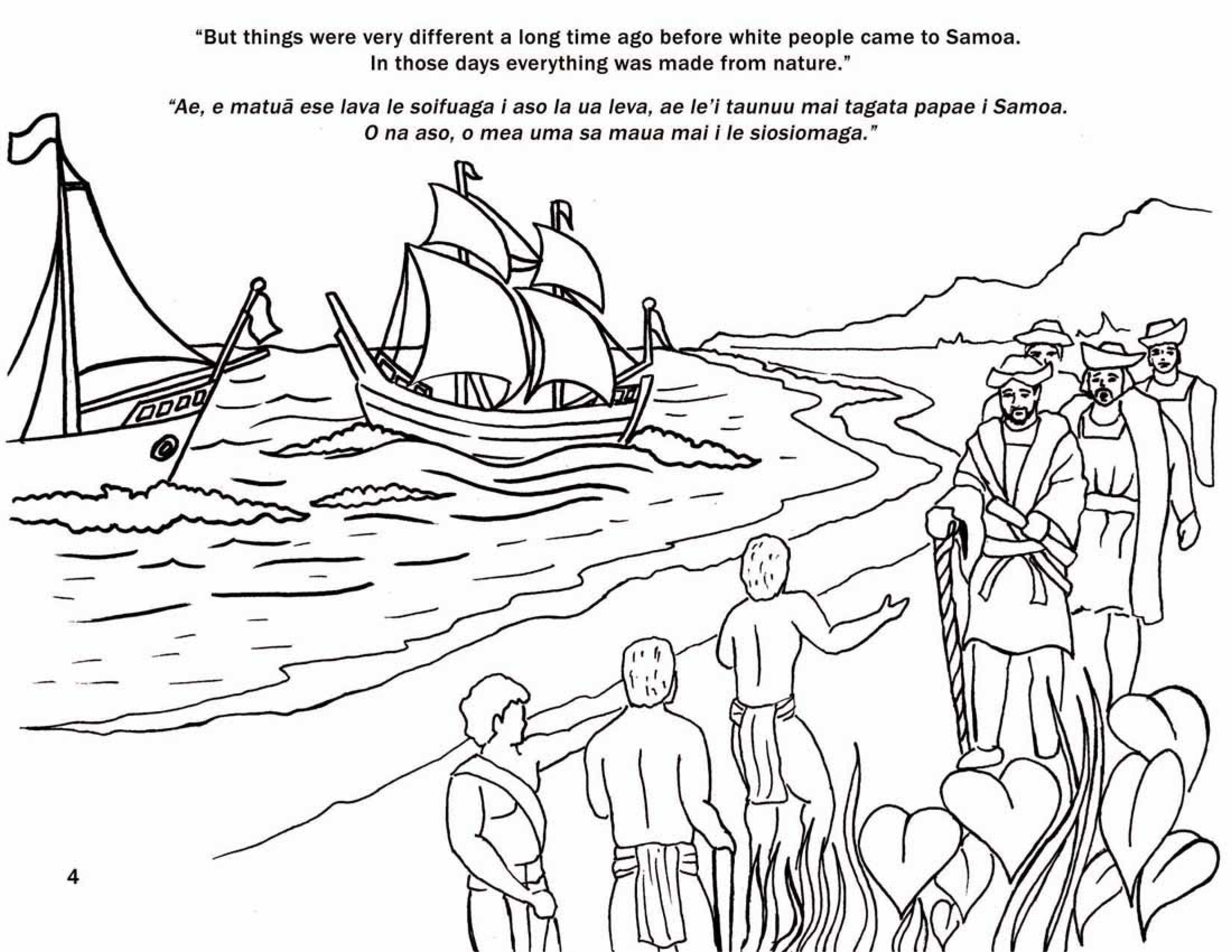 Ancient samoa coloring book us national park service