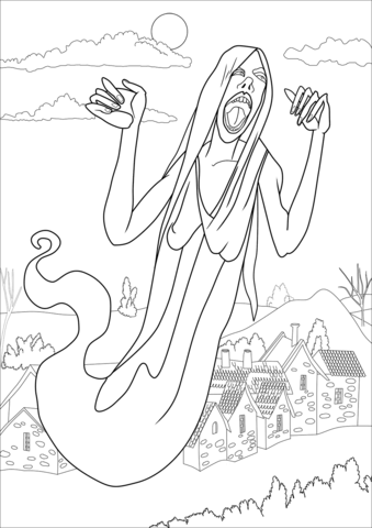 Banshee coloring page free printable coloring pages