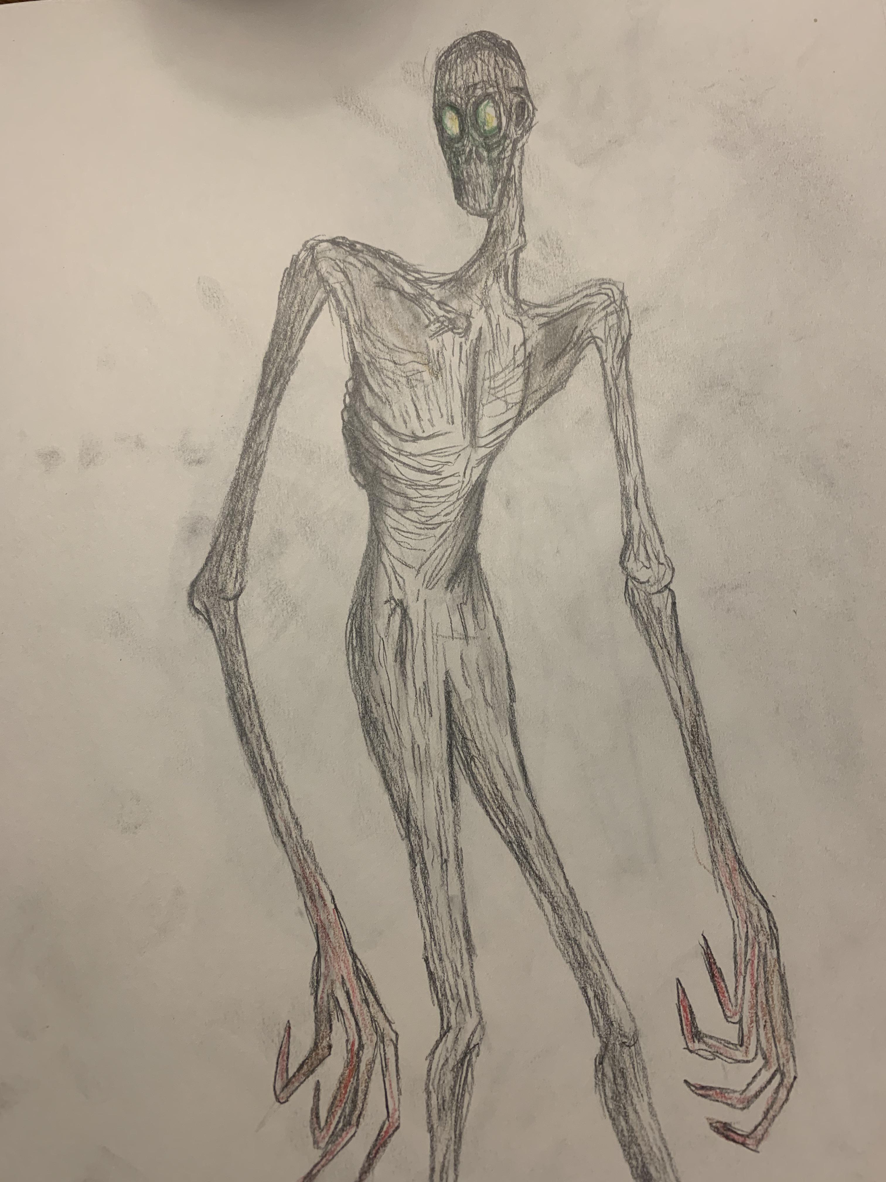 Anyone had encounters with these tall pale humanoids images hand drawn by me please leave your ments i want to collect some more encounters rhighstrangeness