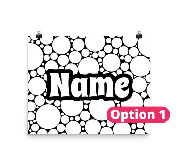 Digital name coloring page custom printable coloring page personalized coloring page name print kids color adults color coloring gift