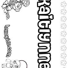 Kaitlyn coloring pages