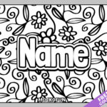 Free personalized name coloring pages