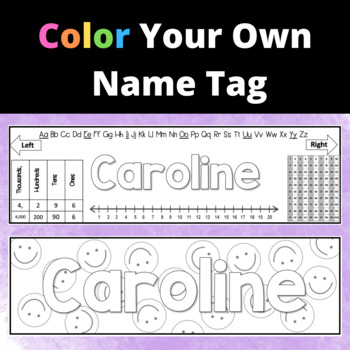 Color name tags tpt