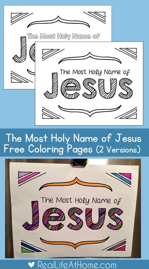 Most holy name of jesus