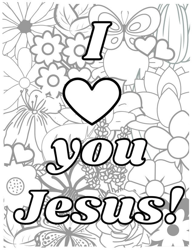 Jesus coloring page