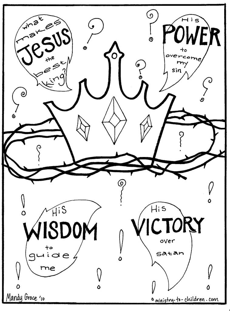Following jesus coloring pages â sunday school
