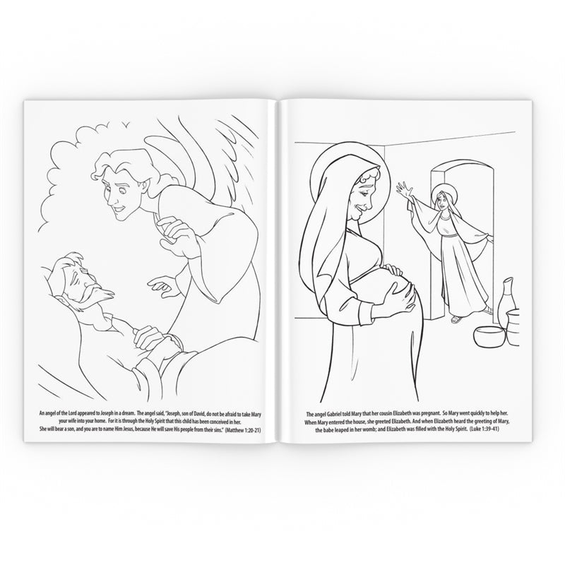 Childhood of jesus coloring book â holy heroes