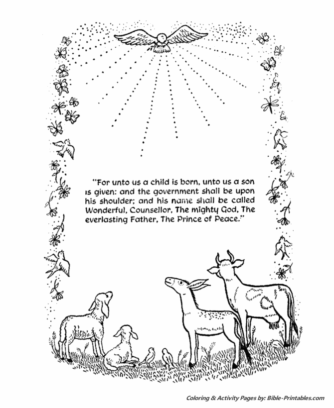 The birth of jesus new testament coloring pages