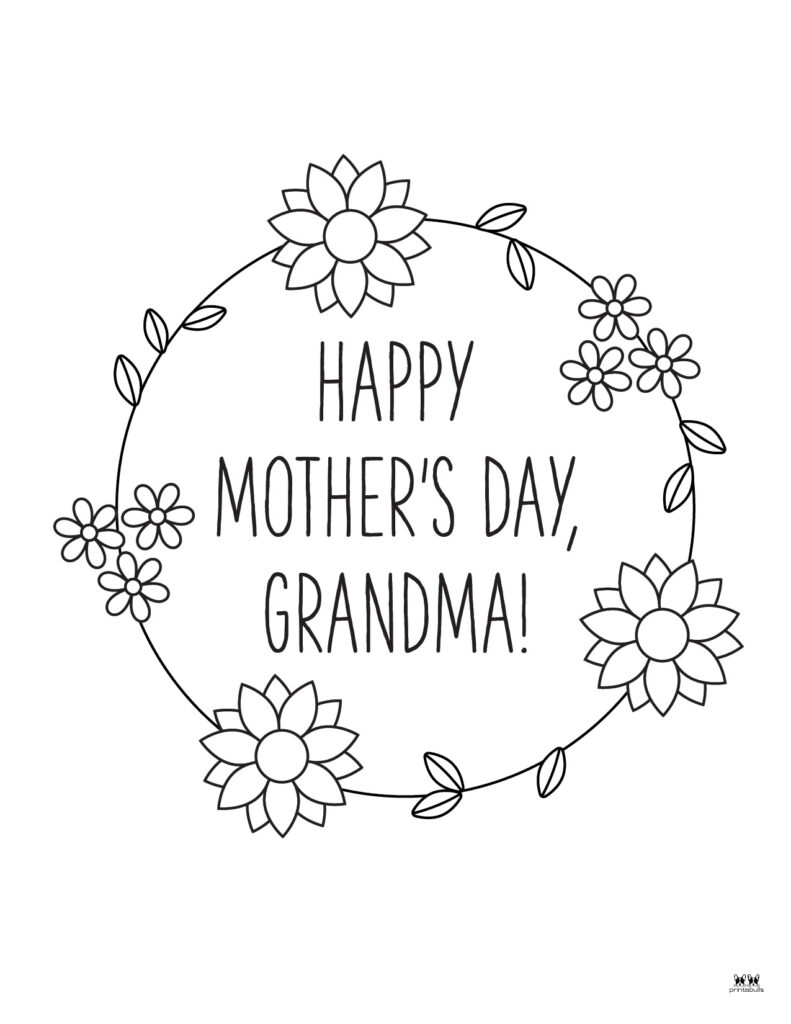 Mothers day coloring pages