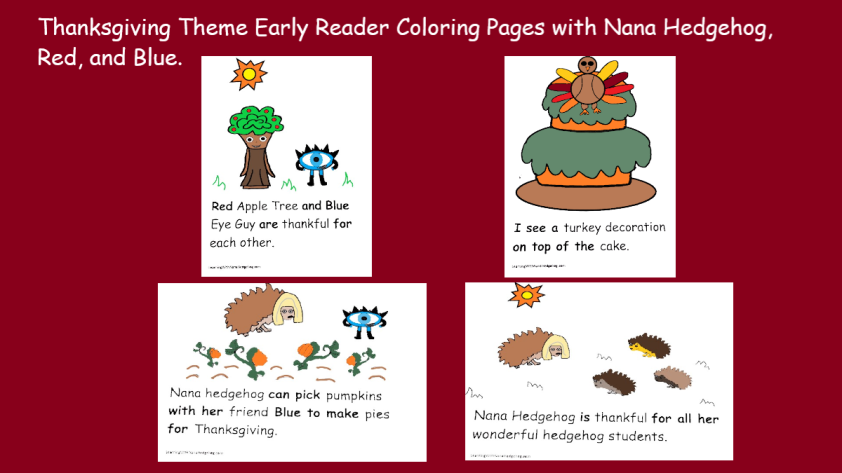 Coloring pages â learning with nana hedgehog