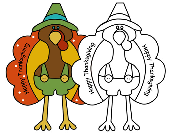 Turkey coloring pages for turkey day â insightful nana