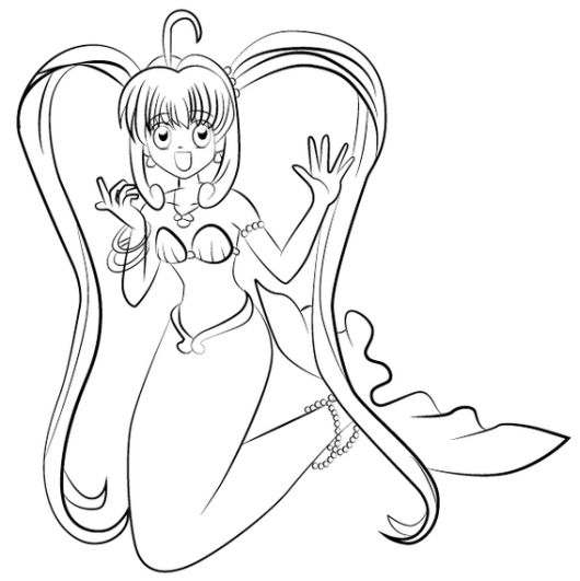 Lucia nanami in mermaid melody coloring picture mermaid melody coloring pictures cute mermaid