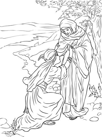 Ruth and naomi coloring page free printable coloring pages bible coloring pages bible coloring ruth and naomi