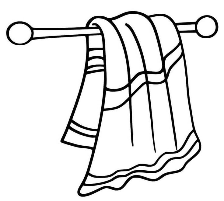 Hand face towel coloring page coloring pages coloring pages for kids black and white cartoon