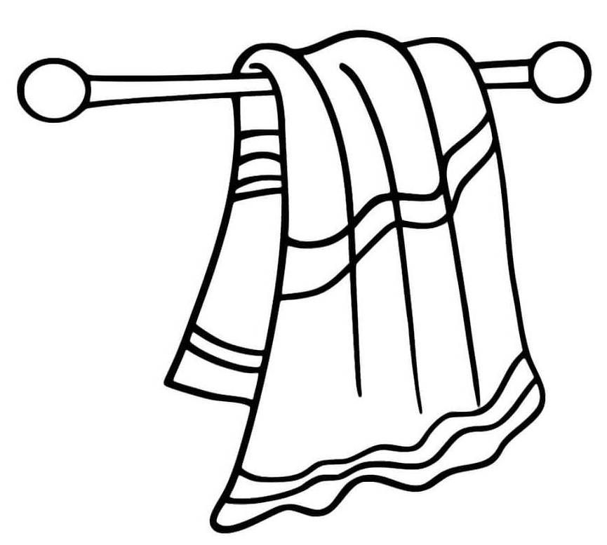 Hand face towel coloring page coloring pages coloring pages for kids black and white cartoon